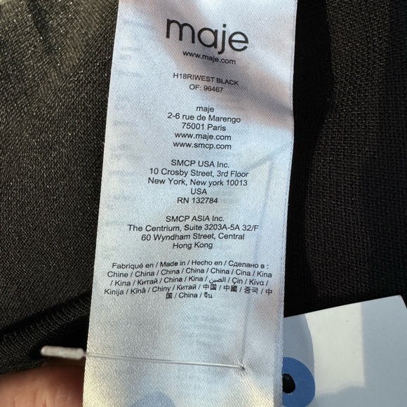 Maje Womens Embroidered Horse Shoe A Line Dress Black Silver Size Small - Picture 10 of 11